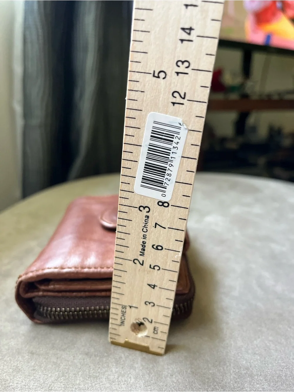 HARBOUR 2nd Distressed Brown Leather Zip Wallet